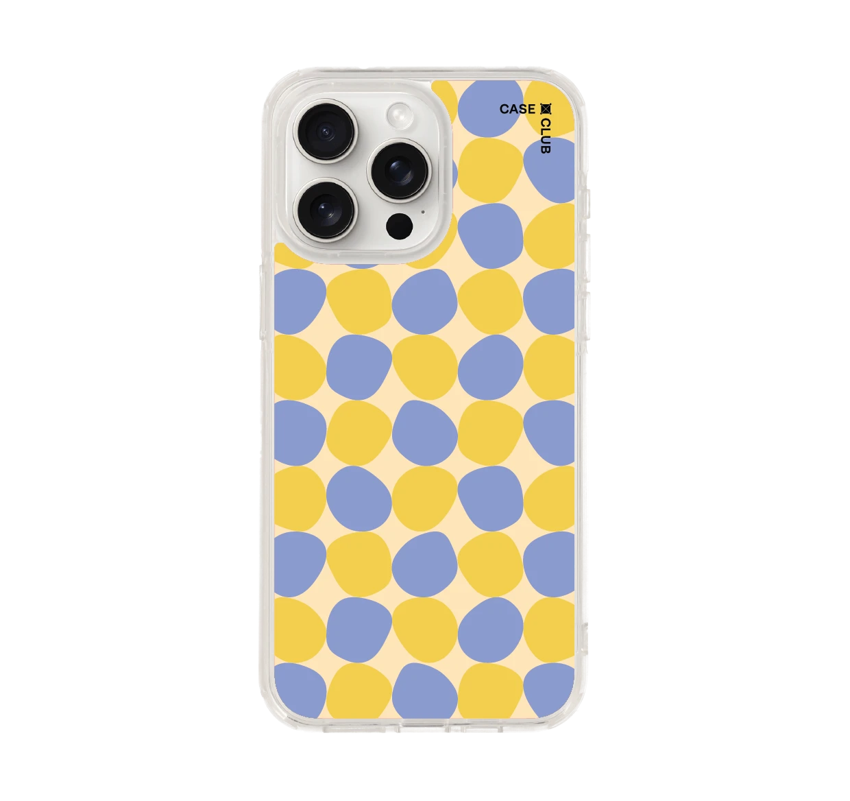 yellow stack polka dots